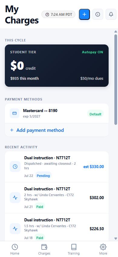 Charges and balances on a phone